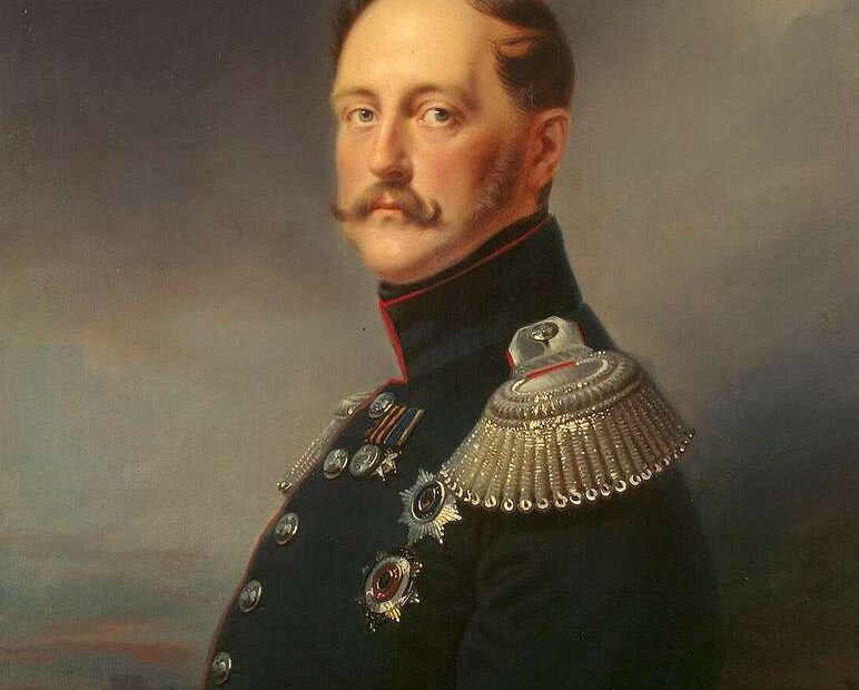Tsar Nicolás I, retrato de Franz Krüger