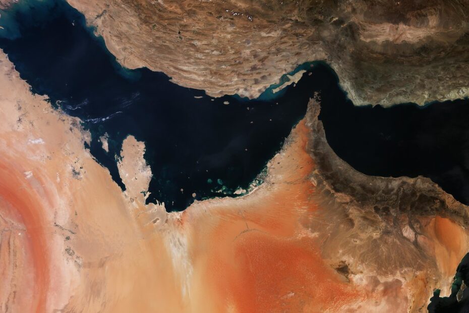 Imagem de satélite do Copernicus Sentinel-3A mostra Irã, Arábia Saudita e outros países